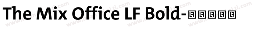 The Mix Office LF Bold字体转换